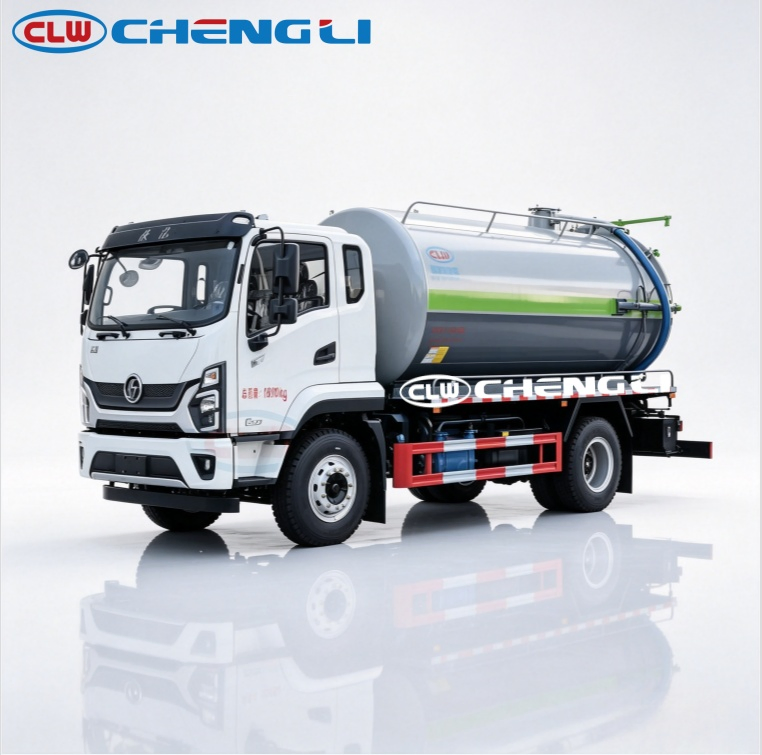 Shacman 12,000 L sewage suction truck - vehicle photograph 1