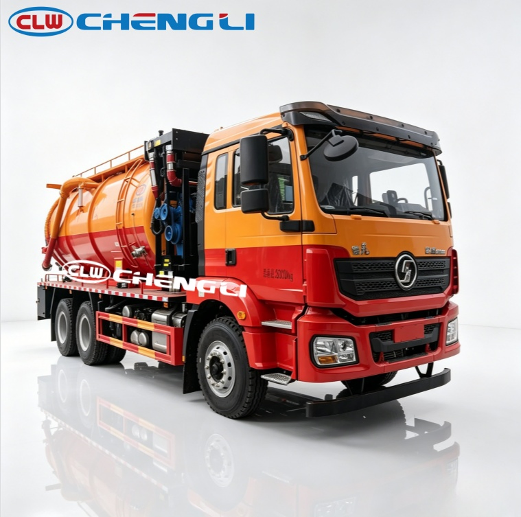 Shacman 11.5 cbm combined sewer truck - vehicle photograph 1