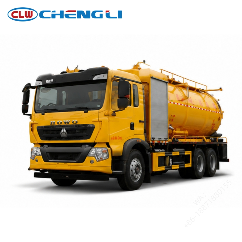 HOWO 25 t combined sewer cleaner - vehicle photograph 1