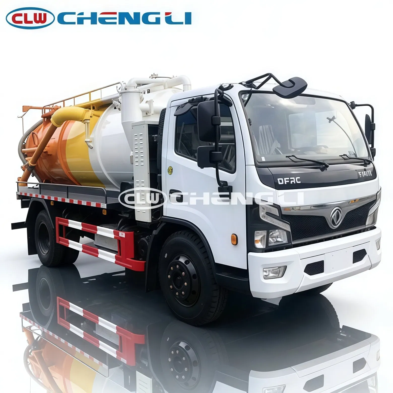 DFAC 8,000 L vacuum sewage truck - vehicle photograph 1