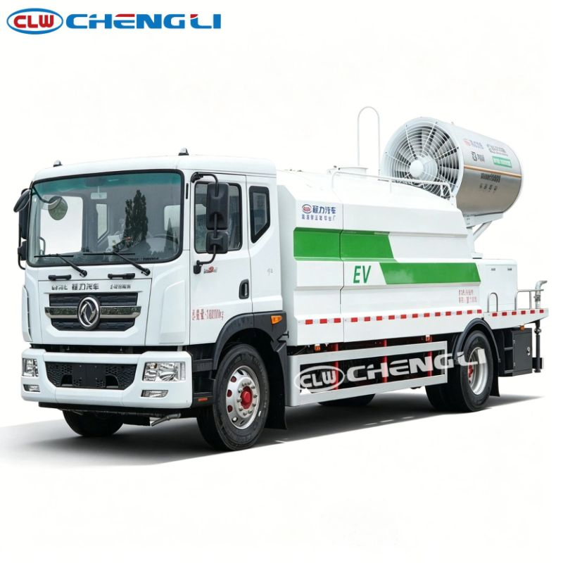 Pure electric fog cannon dust suppression truck - vehicle photograph 1