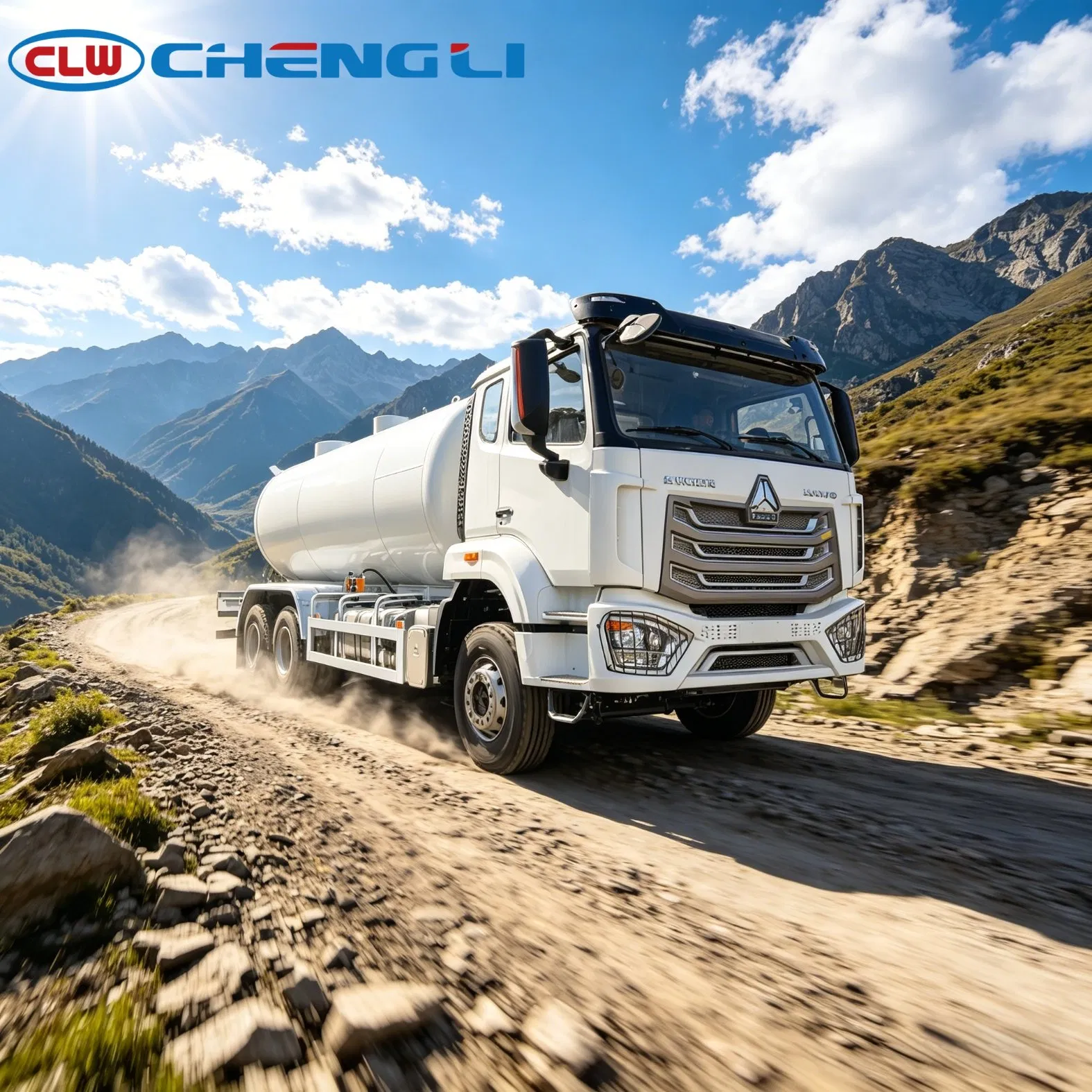 HOWO LPG bobtail gas transport truck - vehicle photograph 1